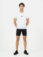 Curved Hem Basic Short Sleeve Training T-shirt - White